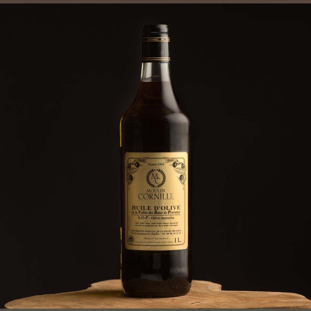 Huile d'olive de la Vallée des Baux-de-Provence AOP - Moulin Cornille (1L)